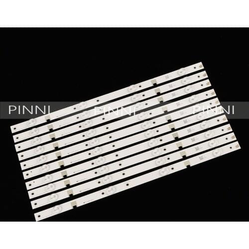 100%new 1set=10Pieces LED Backlight strip 4 lamp For 43N1 43U1 Light Bar CH43L43A-V01/V02/V04 DSBJ-WG