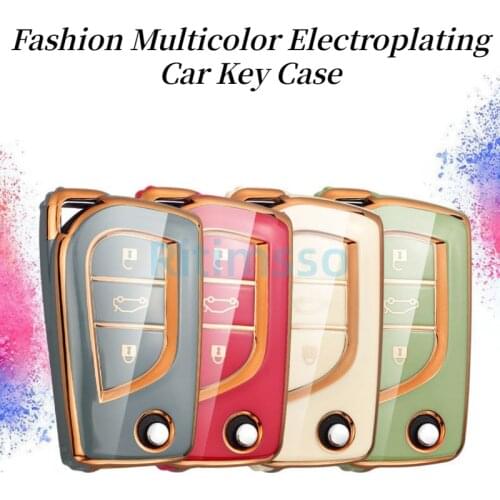 New Fashion Tpu Car Key Cover Case for Toyota Auris Corolla Avensis Verso Yaris Aygo Scion TC IM 2015 2016 Camry RAV4