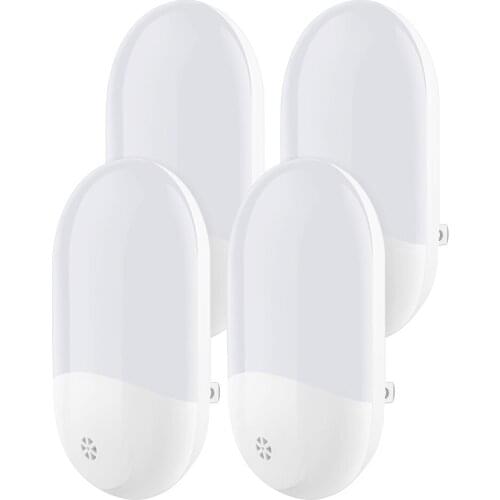 LED Night Light Mini Light Sensor Control EU US Plug Nightlight Lamp For Children Kids Living Room Bedroom Lighting