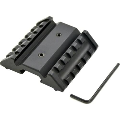 Tactical Airsoft M4 AR15 dual 45 degree offset side scope mount extend picatinny rail 20mm weaver for hunting Accessories