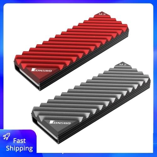 Jonsbo M.2 SSD NVMe Heat Sink M2 2280 Solid State Hard Disk Aluminum Heatsink with Thermal Pad Desktop PC Thermal Gasket