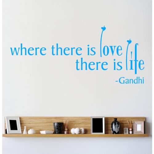 Vinyl Text Wall Decals Quotes Inspire Hearts On A Stem Where There Is Love...Wall Sticker Home Decor Living Room Bedroom ZA718