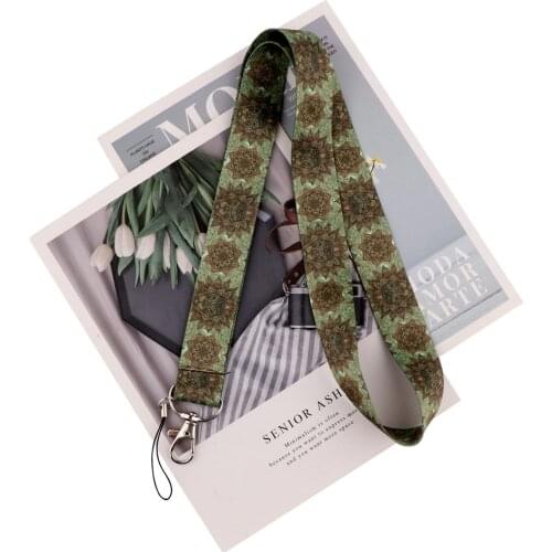 ZF3072 1pcs Painting Art Key Chain Lanyard Neck Strap For Phone Keys ID Card Creative Lanyards For Child Students Friends