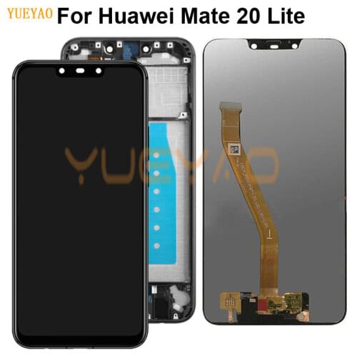 For Huawei Mate 20 Lite LCD Panel Touch For Maimang 7 Screen Digitizer Frame For Huawei Mate 20 Lite Glass Display sne-lx1
