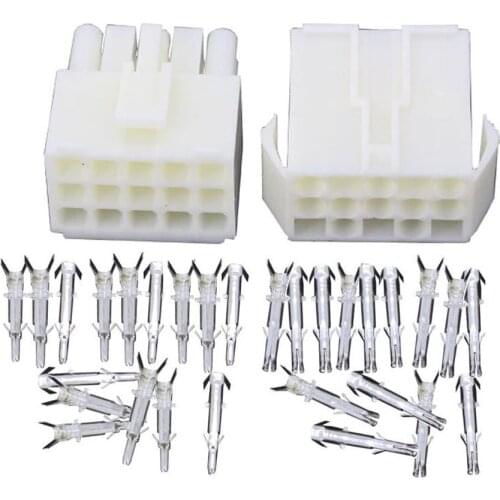 100 Sets EL4.5-15P Small tamiya Electronic connector 4.5mm spacing EL-4.5 15P Multipole Connectors Male and Femal Plug+terminals