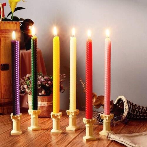 12PCs Beeswax Candle Making Kit, DIY Colorful Beeswax Honeycomb Sheets for Hanukkah and Party, Rolling Candle Molds for x 8 E56C