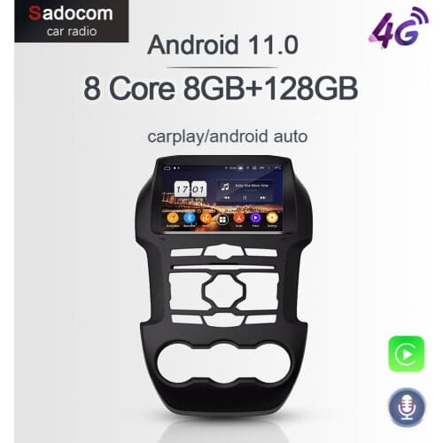 720P PX6 8" DSP 2 din Android 10.0 Car DVD Player 8Core 4G 64G RDS autoradio car radio 5.0 For Ford Ranger 2011 2012 2013 2014