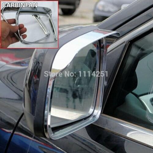 ABS Chrome Rearview Mirror Guards Rain Visor 2pc/Set For FIAT FREEMONT 2011 2012 2013 2014