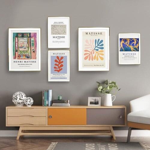 Abstract Dancing People and Leaves Canvas Painting Wall Art Nordic Posters and Prints Wall Pictures for Living Room Decoration