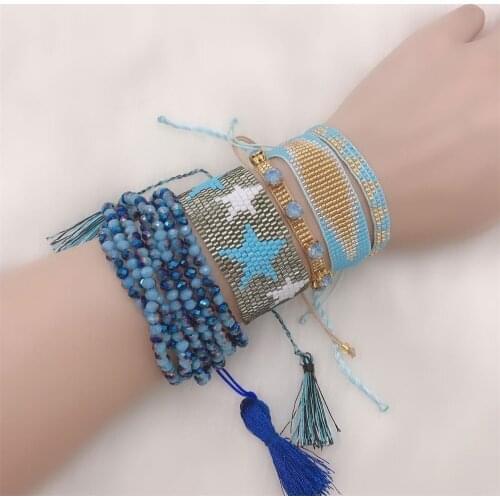 ZHONGVI MIYUKI Beads Bracelet Jewelry Star Pattern Bracelets Women Pulseras Mujer 2020 Fashion Insta Adjustable Armband Wholesal