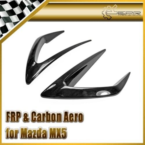 For Mazda MX5 ND5RC Miata Roadster SBLZFRP Fiberglass Front Bumper Duct Cover Fiber Glass Air Surround Body Kit Fit Car-styling