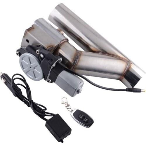 ESPEEDER Universal 2" Exhaust System Stainless Steel Exhaust Y-Pipe Cutout Valve Exhaust Cut Out With Wireless Remote Control