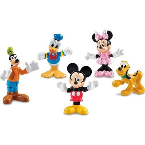 Original 1pcs random Disney Mickey Mouse Action cartoon figures toy doll Duck dog dog figure toys for kids gifts