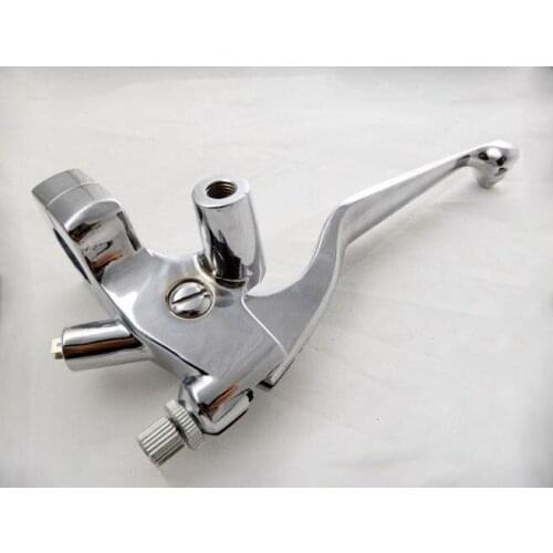 Freeshipping 1" Chrome LEFT Handlebar Hand Controls Brake Clutch Skull Lever for Honda Shadow
