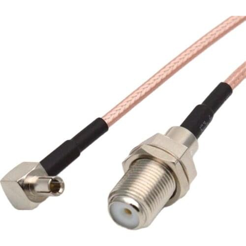 3G modem cable TS9 right angle switch F type female pigtail adapter RG316 15/20/30/50/100cm wholesale price