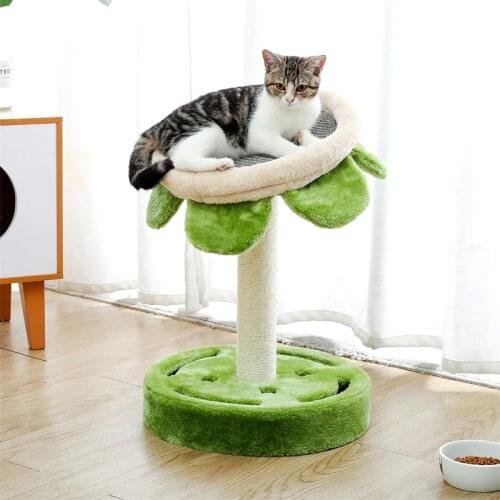 Cat Scratching Post Sunflower Cat Climbing Tree Sisal Furniture Sunmer Cat Tree Cat Play Toys Jumping Board Kitten