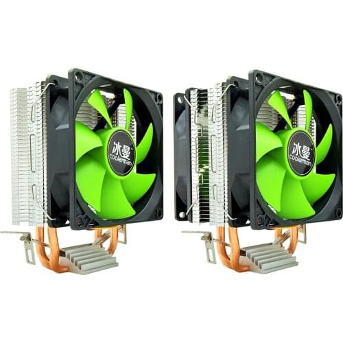 SNOWMAN Heat Pipes CPU Cooler PWM 3 Pin PC Quiet 90mm Intel i5 LGA 2011 775 1200 1150 1151 1155 1156 AMD AM3 AM4 CPU Cooling Fan