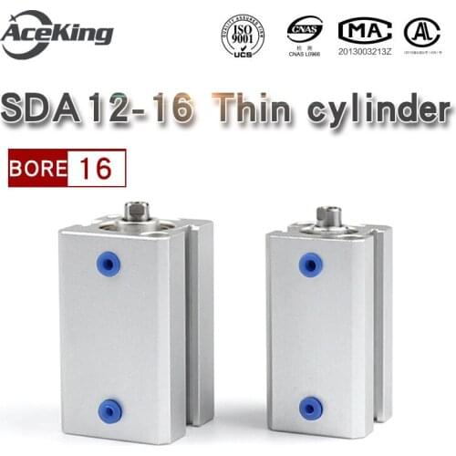 Small thin cylinder bore type AceKing SDA party 16 trip SDA16X5X10/15/20/25/30/35/40/45/50 with magnetic pneumatic components