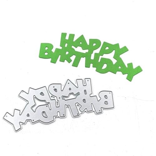 Julyarts Happy Birthday Metal Cutting Dies For Scrapbooking New 2020 Scrapbooking Paper Card Making Embossing 2020 New