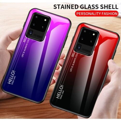 Fashion Stained Glass Phone Case for Samsung S20 Plus S20 Ultra Covers Coque for Samsung S10 S9 S8 Plus S7 Edge Anti-fall Case