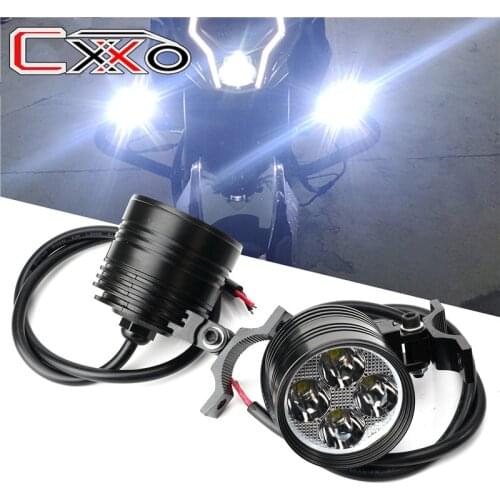 Motorcycle White headlights auxiliary lamp 12V LED spot head lights For SUZUKI V-Strom 650 1000 250 Vstrom DL250 DL650 DL1000