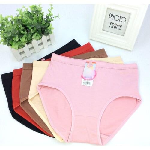 10Pcs/lot ropa interior femenina Breathable abdomen Cotton Underwears Women Panties girl Plus Size XXXL womens briefs