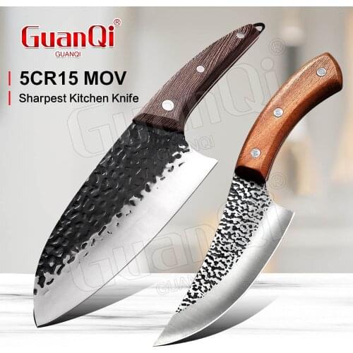 Stainless Steel Butcher Knife Professional Kitchen Cleaver Slicing Knife Handmade Boning Knife Fishing Knife Camp Cooking Tools
