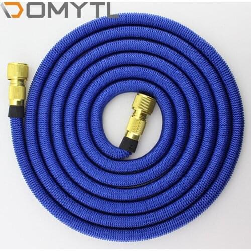 25/50/75/100FT Garden Irrigation Watering Hose Water Retractable Natural Latex High Pressure Car Wash Tools