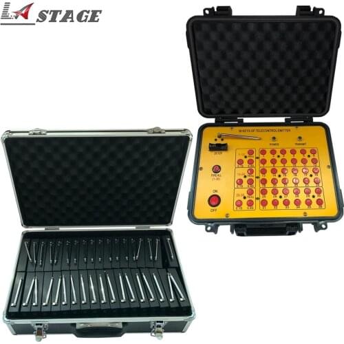 Wireless Control System Cold Firework Machine Mini Pyro Electronic Fireworks 36pcs Stage Firing Device 1 Case for Indoor Wedding