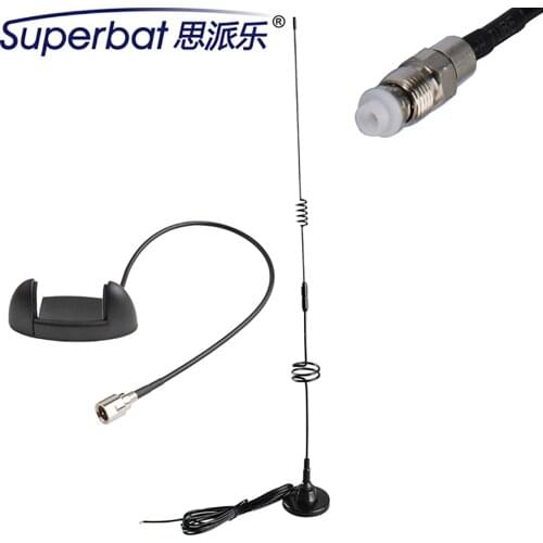 Superbat 1Set 9dBi 850/1900/900/1800/2100Mhz GSM 3G Antenna Aerial Booster FME+3G Modem Clip FME Male for Universal 3G USB Modem