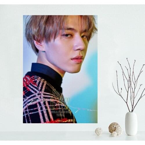Custom Canvas Wall Decor KPOP GOT7 Kim Yu Gyeom Poster Cloth Fabric Posters And Prints Home Painting 40x60cm,50x75cm,60x90cm