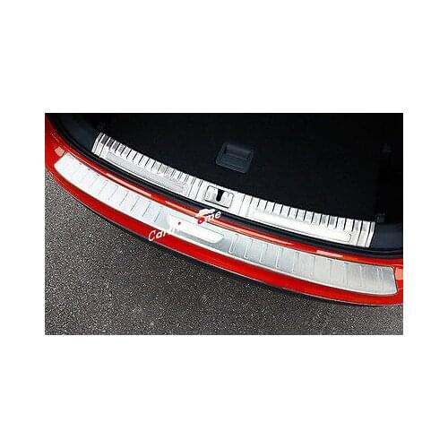 Outer + Inner Rear Sill Bumper Cover Plate 3pcs For VW Tiguan 2nd Gen 2016-2018