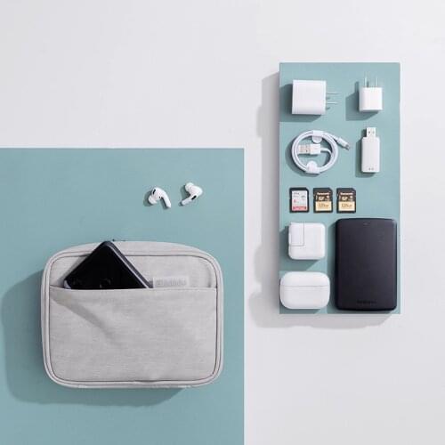 High Quality Waterproof Travel Digital Bag Men Large-Capacity Date Line Storage Bag Multifunction Power Bank Headset Organizer