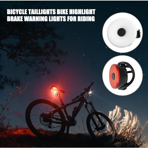 Bicycle Rear Light Auto Start/Stop Brake Sensing IPx6 Waterproof LED Charging Cycling Taillight Bike Rear Light Accessories