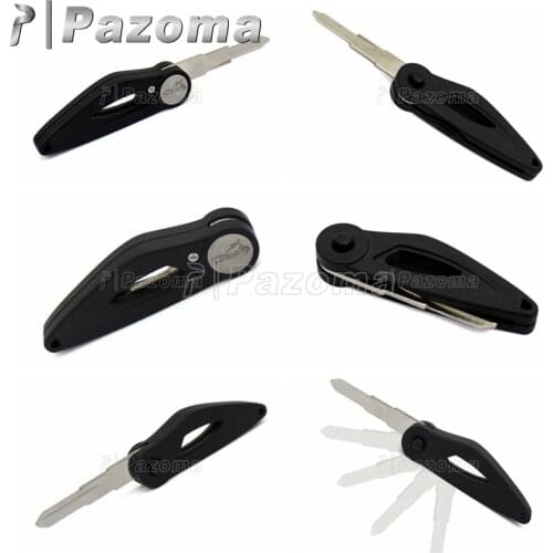 Motorcycle Folding/Flip Uncut Blade Blank Key Replacement Right Slot Universal for Scooters