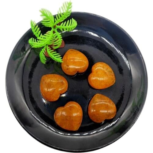 Yellow Calcite Rough Stone Hearts Stones Crystal Stone Healing Decor Gift Natural Stones and Minerals