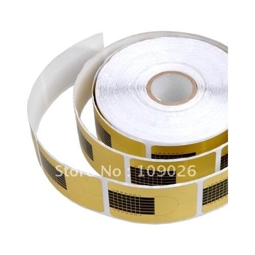 Gold 500 Pcs Nail Form Guide Forms For Acrylic UV Gel