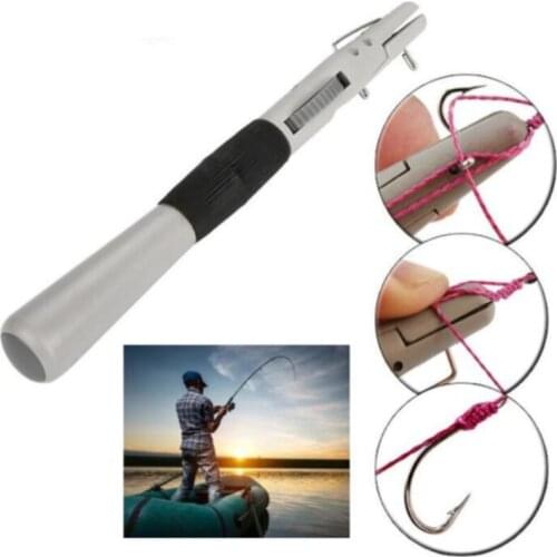 1PCS 14cm Fast Tie Tying Knot Tool ABS Tie Hook Device Manually Fish Hook Wire Knotter Line Fishing Tackle Tools