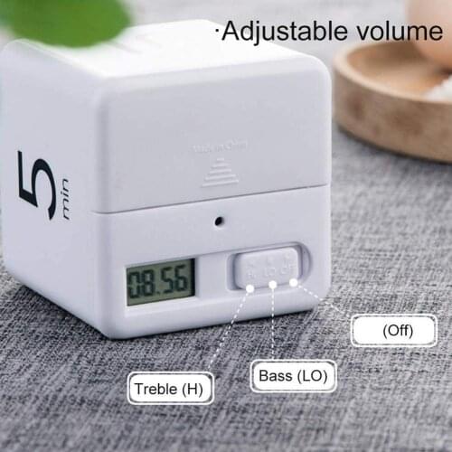 1pcs Electronic Cubic Timer Countdown Kitchen Cube Time Stopwatch Mini Tools Management Stylish Kitchen S2A0