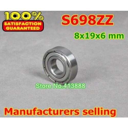 1pcs) SUS440C environmental corrosion resistant stainless steel deep groove ball bearings S698ZZ 8*19*6 mm
