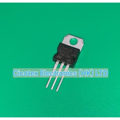 10pcs/lot TIP122 TO220 TIP122-G TRANS NPN DARL 100V 5A TO-220AB TIP122G TIP 122 TIP122TU T1P122