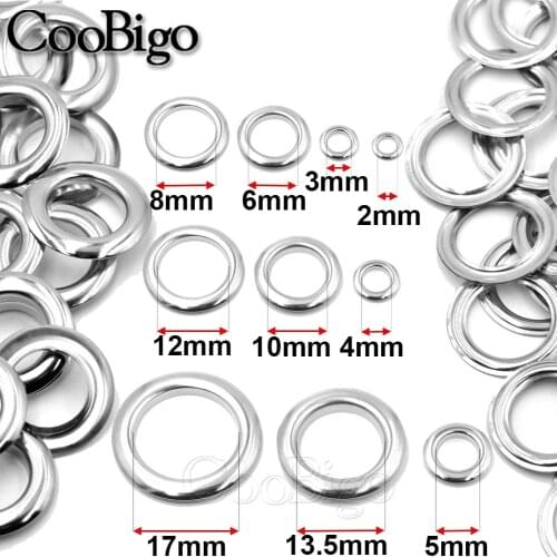 100 Sets Metal Eyelet and Grommet for Bookmark Card Label Tag Notebook Album Scrapbook Tag Supplies DIY Craft Accessories Silver