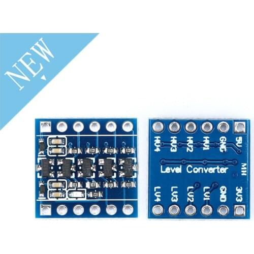 4 Channel IIC I2C Logic Level Converter Bi-Directional Board Module UART SPI TTL 5V to 3.3V For Arduino