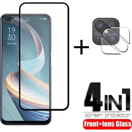 4-in-1 For OPPO Reno 4Z 5G Glass For OPPO Reno 4Z 5G Tempered Glass Full Glue HD Screen Protector For OPPO Reno 4Z 5G Lens Glass