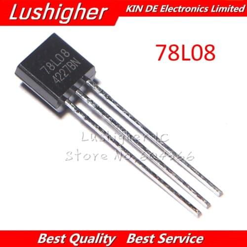 50PCS 78L08 TO92 78L08 TO-92 L78L08 Voltage Regulator