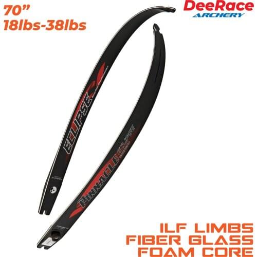 【70" Inch Hyper Foam Performance】 Recurve Bow ILF Limbs 22lbs-38lbs With Foam Core Fiber Glass Target Bow Limbs Eclipse