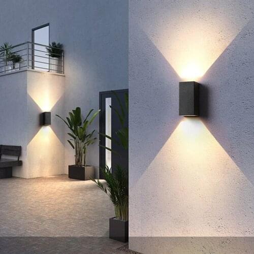 Aluminum outdoor Waterproof Wall Lamp LED IP65 Villa Wall Modern Foyer Pillar Courtyard Square Use Wall Sconce Lighting