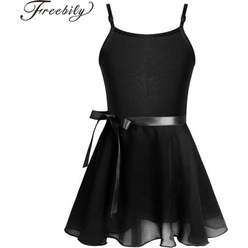 Tutu Ballet Dress Girls Ballet Gymnastics Leotard with Chiffon Tied Skirt Ballerina Performance Dance Costume Kids Dancewear