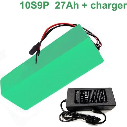 36V 27Ah 10S9P 18650 Li-ion Battery Pack E-Bike Ebike electric bicycle 42V With charger