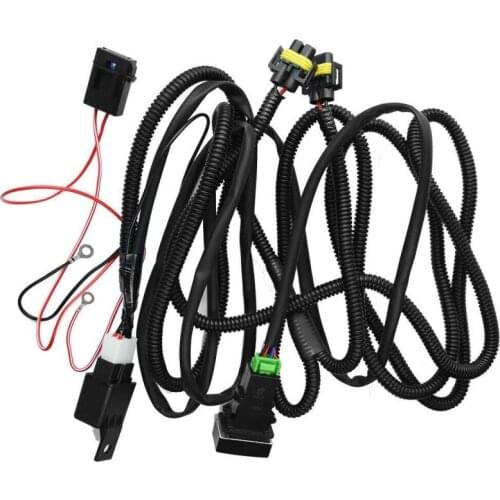 H11 Fog Light Wiring Harness Wiring Sockets Switch Kit H11 LED Work Light For Honda Nissan Car Lights Fog lamp Accessories